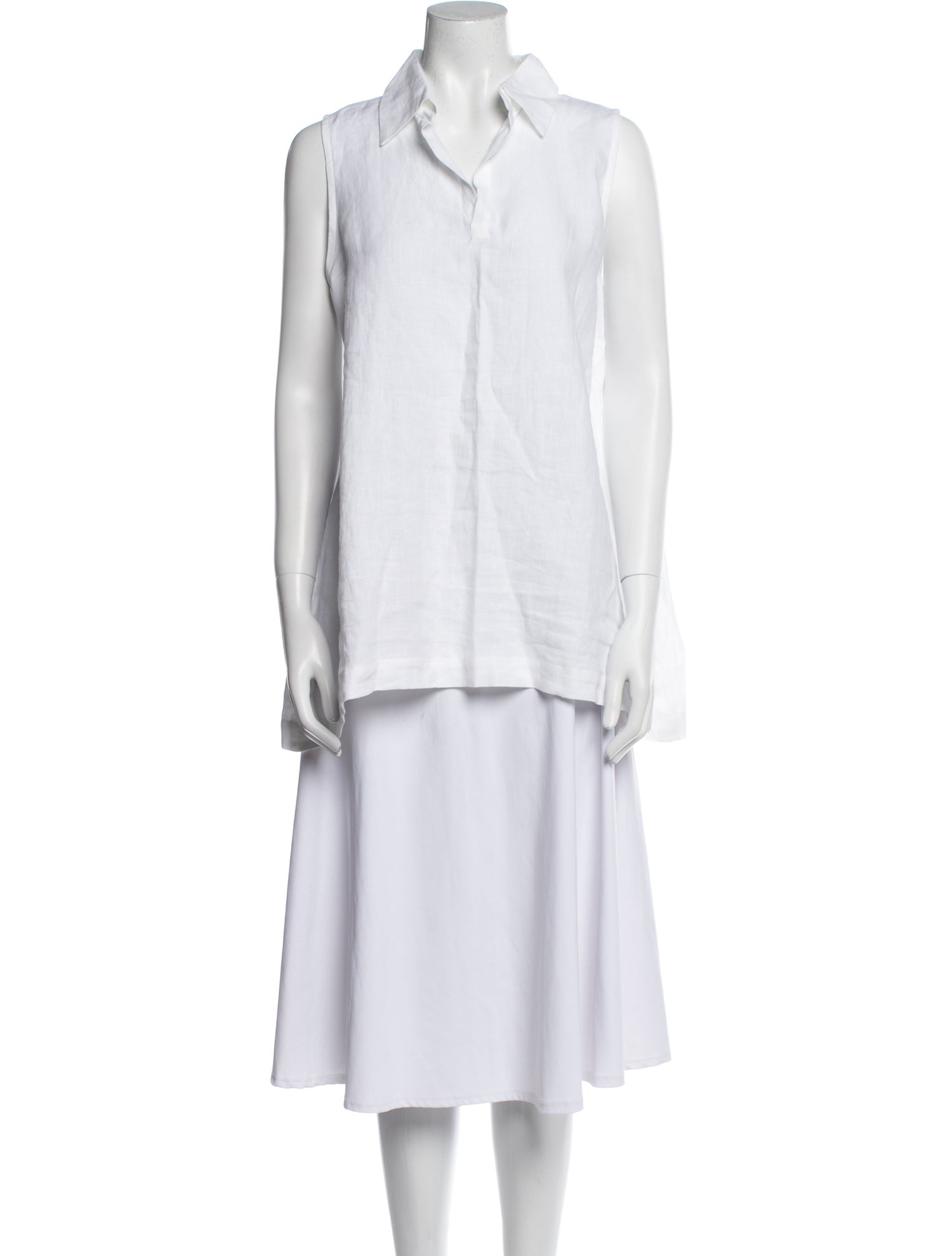 Eskandar Linen Sleeveless Tunic