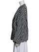 Eskandar Linen Plaid Print Jacket