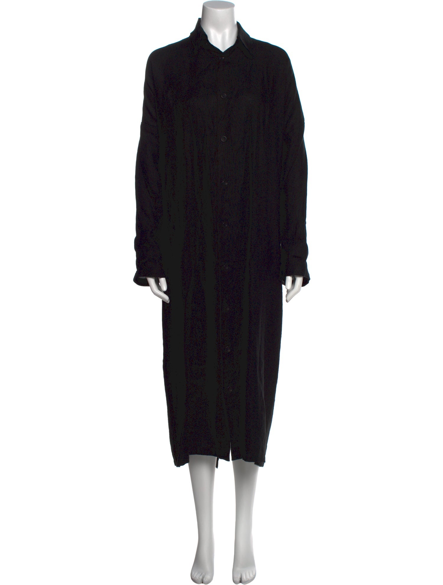 Eskandar Linen Midi Length Dress