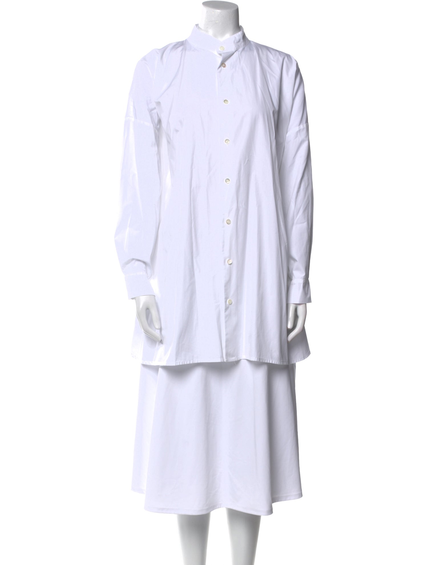 Eskandar Striped Long Sleeve Tunic