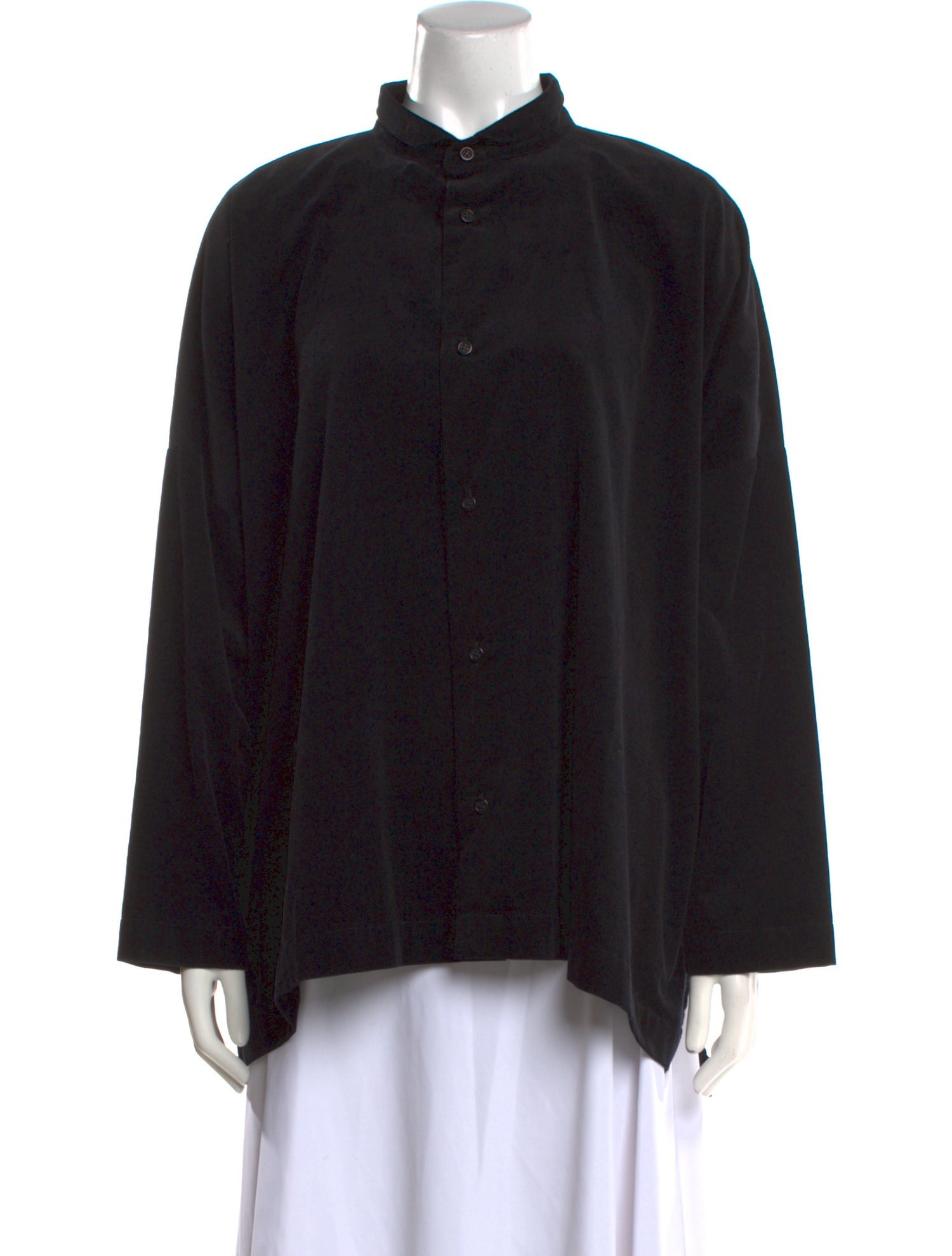 Eskandar Mock Neck Long Sleeve Sweatshirt