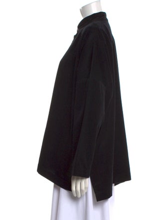 Eskandar Mock Neck Long Sleeve Sweatshirt