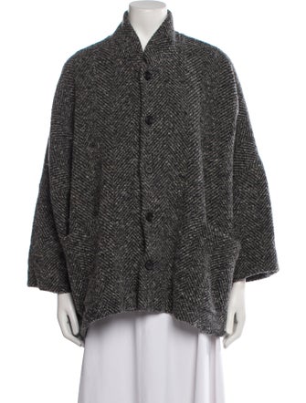 Eskandar Wool Printed Jacket