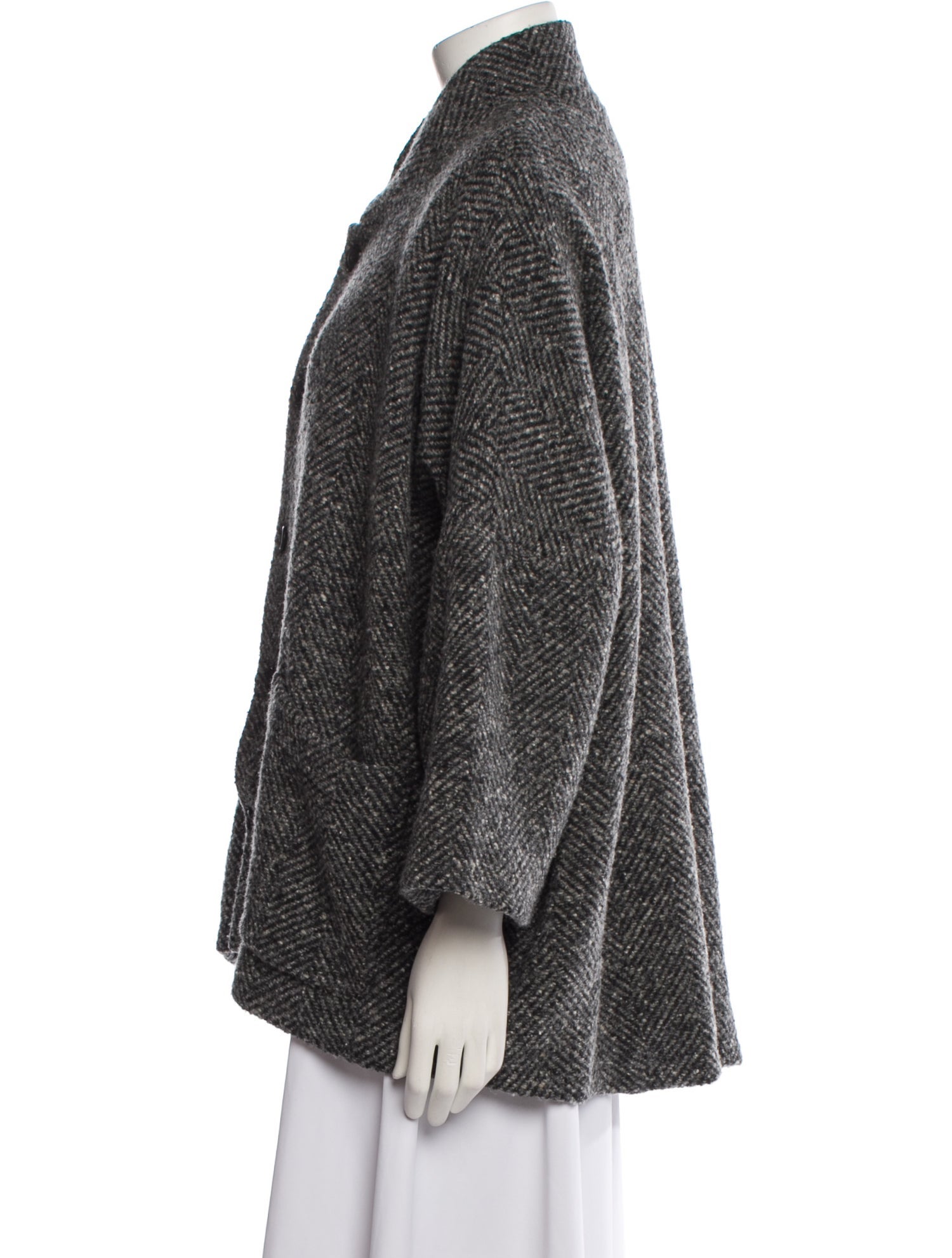 Eskandar Wool Printed Jacket