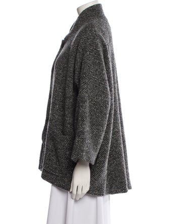 Eskandar Wool Printed Jacket