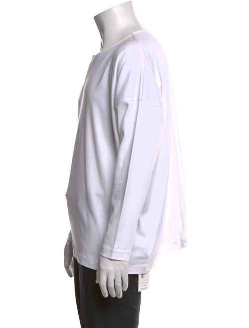 Eskandar Crew Neck Long Sleeve Henley