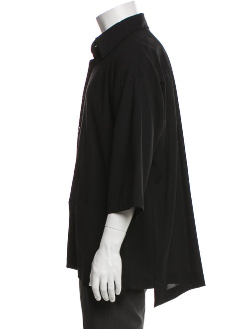 Eskandar Wool Three-Quarter Sleeve Shirt