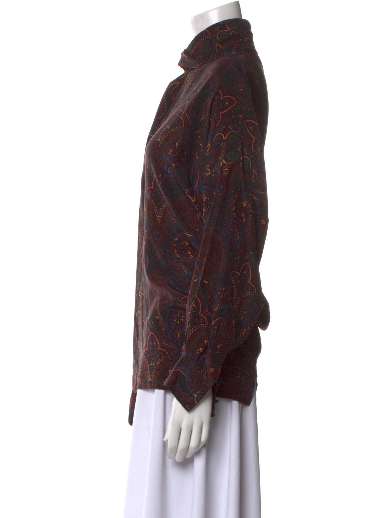 Eskandar Linen Printed Blouse