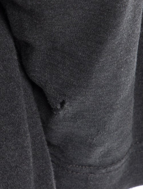 Eskandar Cowl Neck Three-Quarter Sleeve Sweatshirt