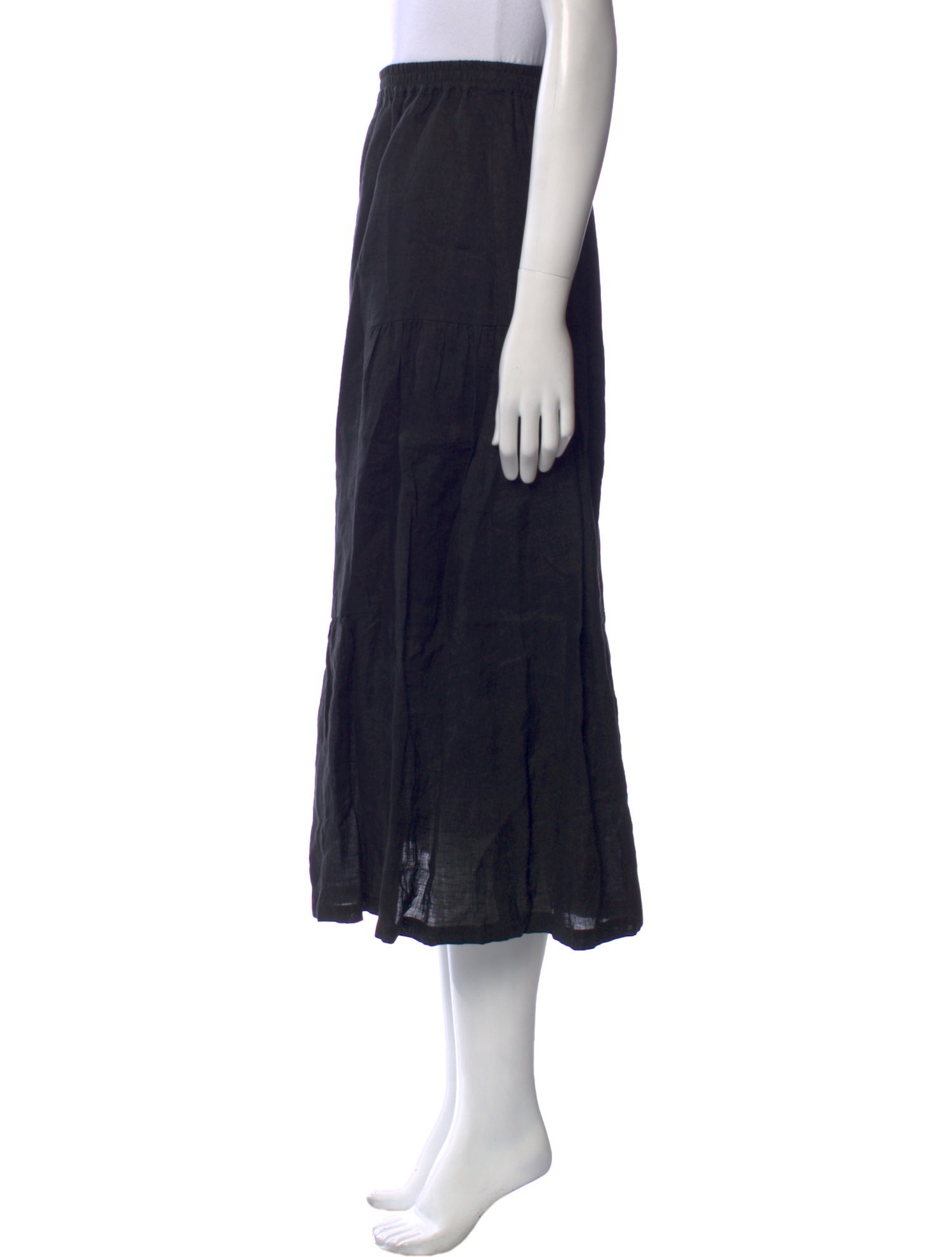 Eskandar Linen Midi Length Skirt w/ Tags