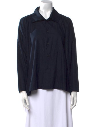 Eskandar Long Sleeve Button-Up Top