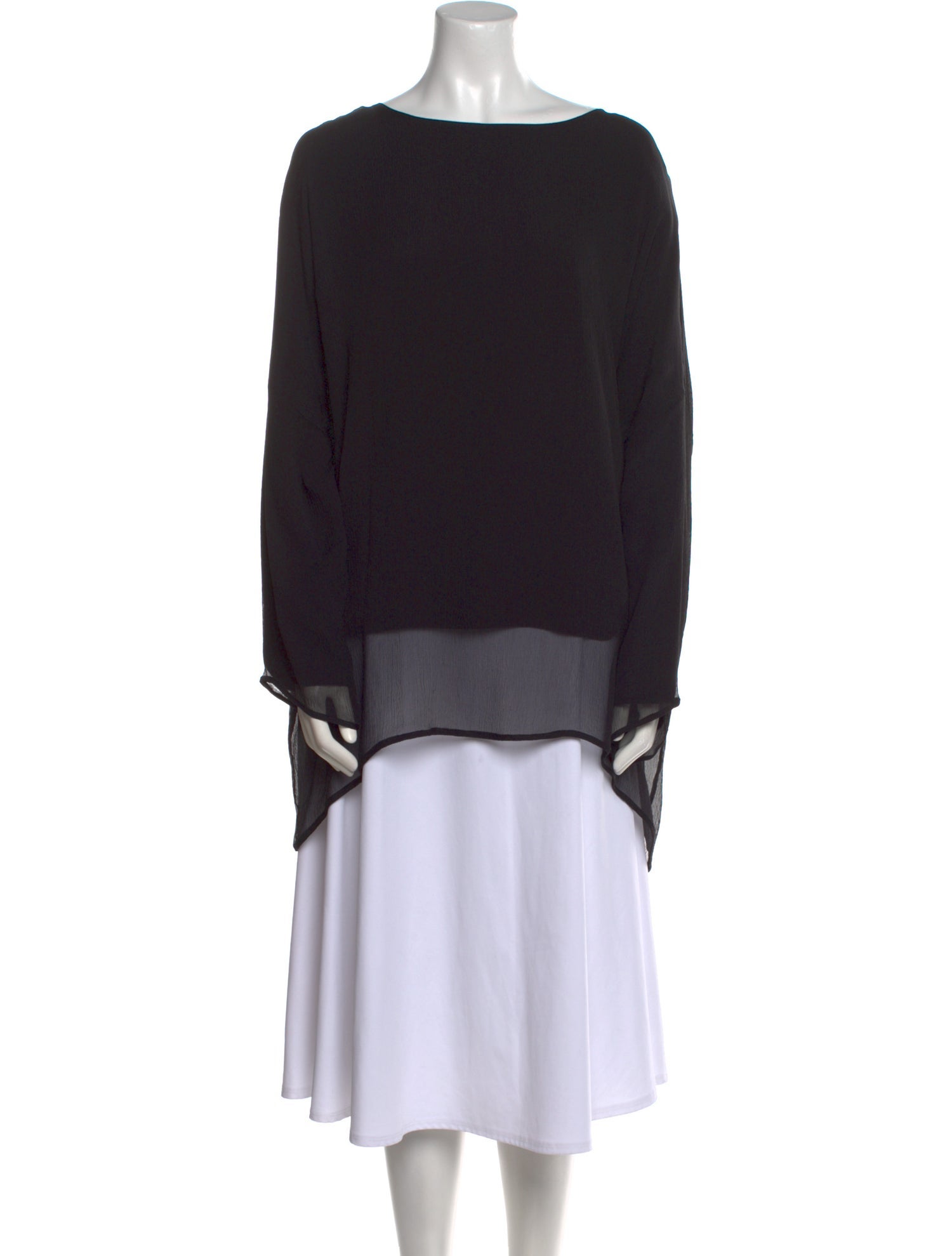 Eskandar Linen Bateau Neckline Sweatshirt