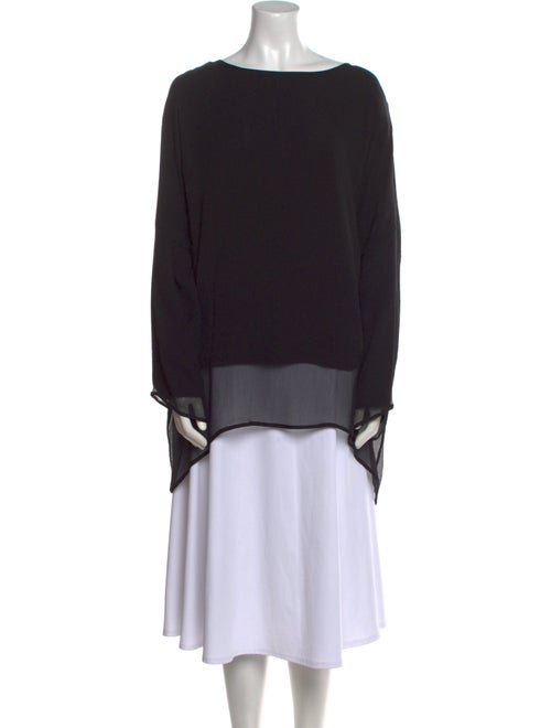 Eskandar Linen Bateau Neckline Sweatshirt