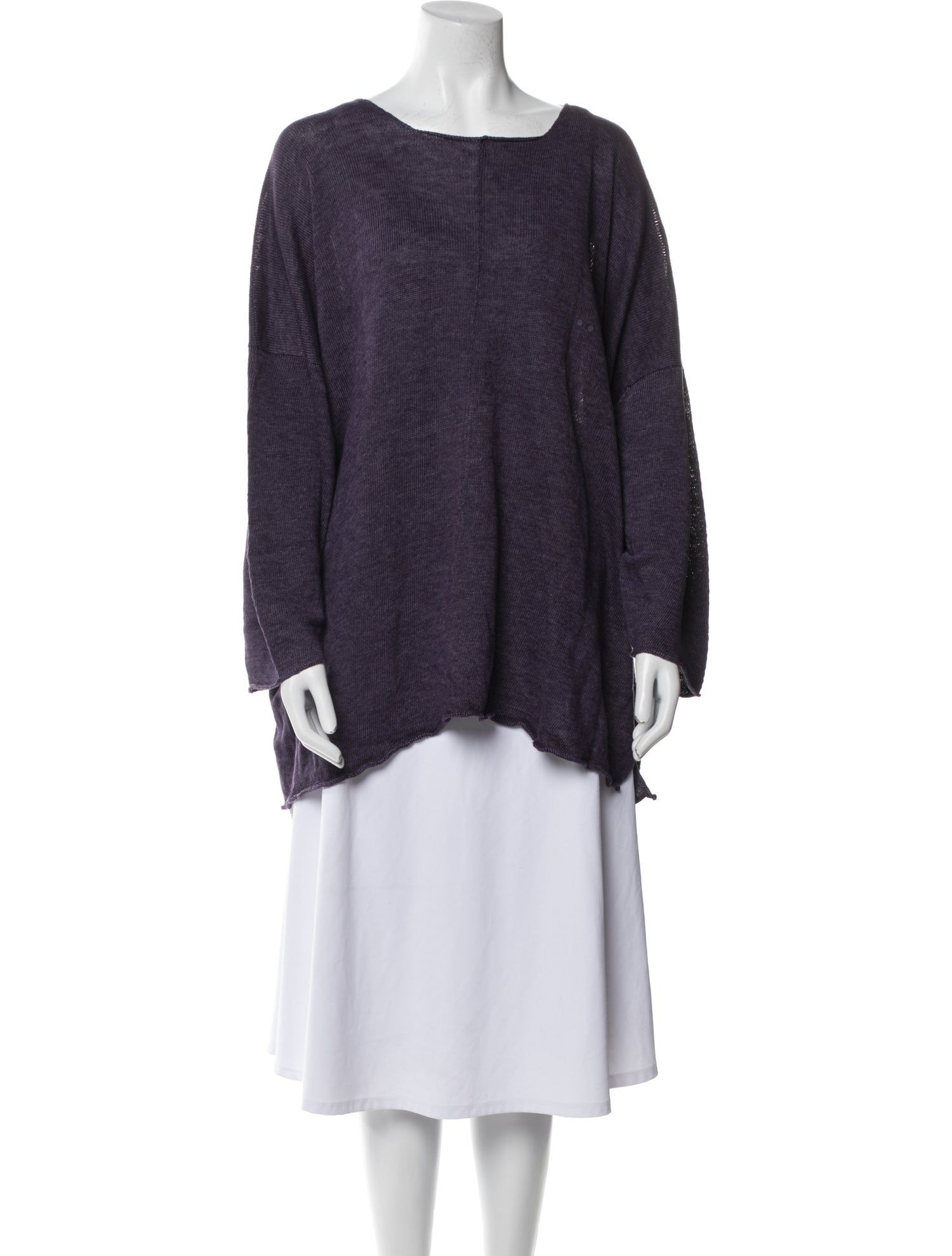 Eskandar Linen Scoop Neck Sweater