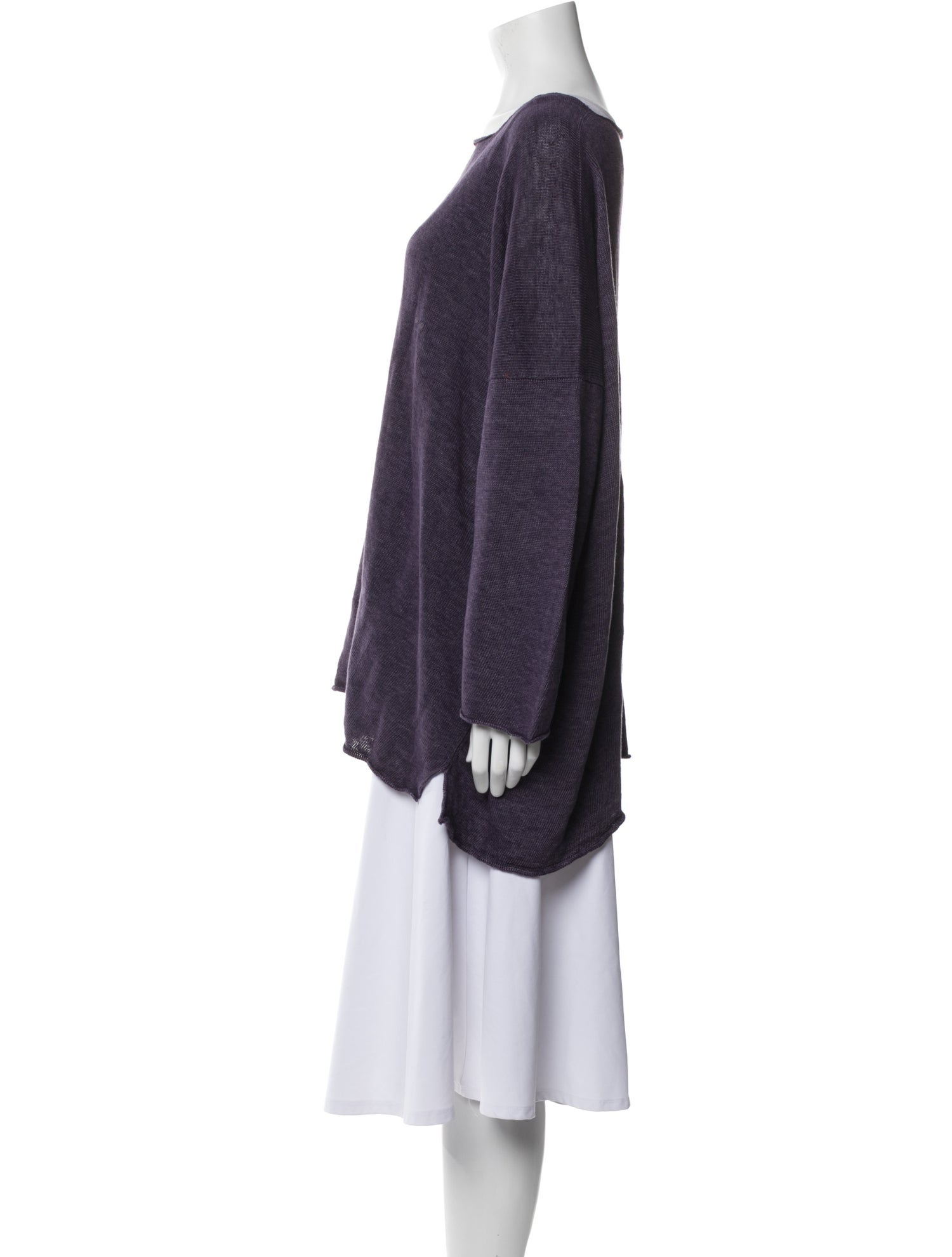 Eskandar Linen Scoop Neck Sweater