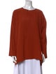 Eskandar Silk Crew Neck Blouse