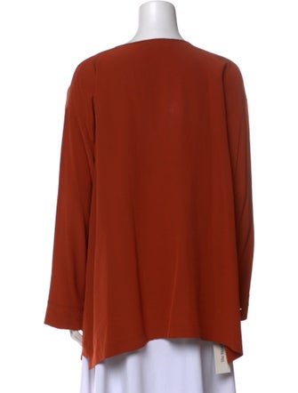 Eskandar Silk Crew Neck Blouse