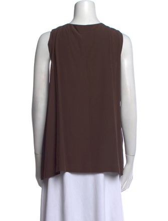 Eskandar Silk Scoop Neck Top