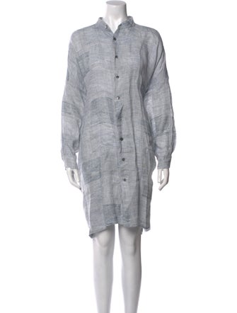 Eskandar Printed Knee-Length Dress