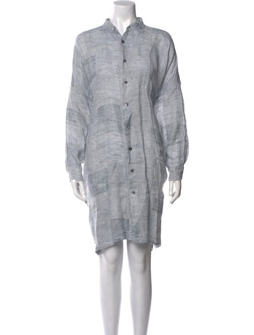 Eskandar Printed Knee-Length Dress