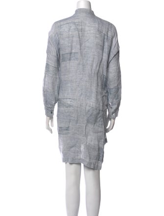 Eskandar Printed Knee-Length Dress