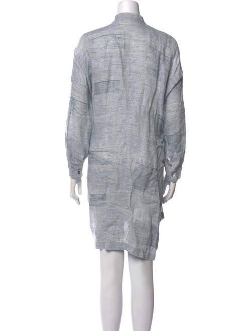 Eskandar Printed Knee-Length Dress