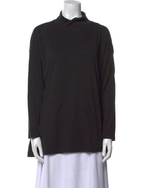 Eskandar Supima Cotton Mock Neck Sweatshirt