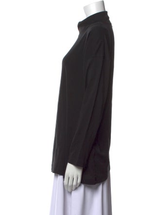 Eskandar Supima Cotton Mock Neck Sweatshirt