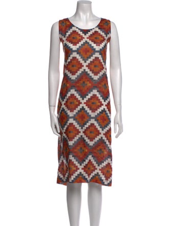 Eskandar Linen Midi Length Dress