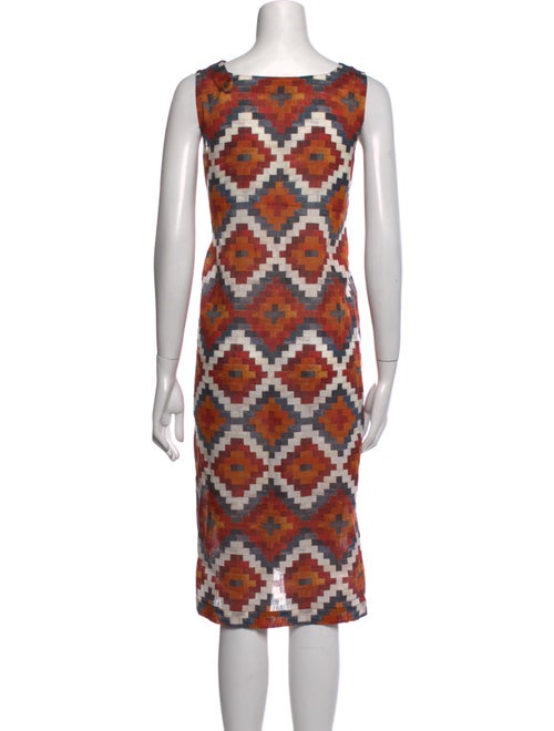 Eskandar Linen Midi Length Dress