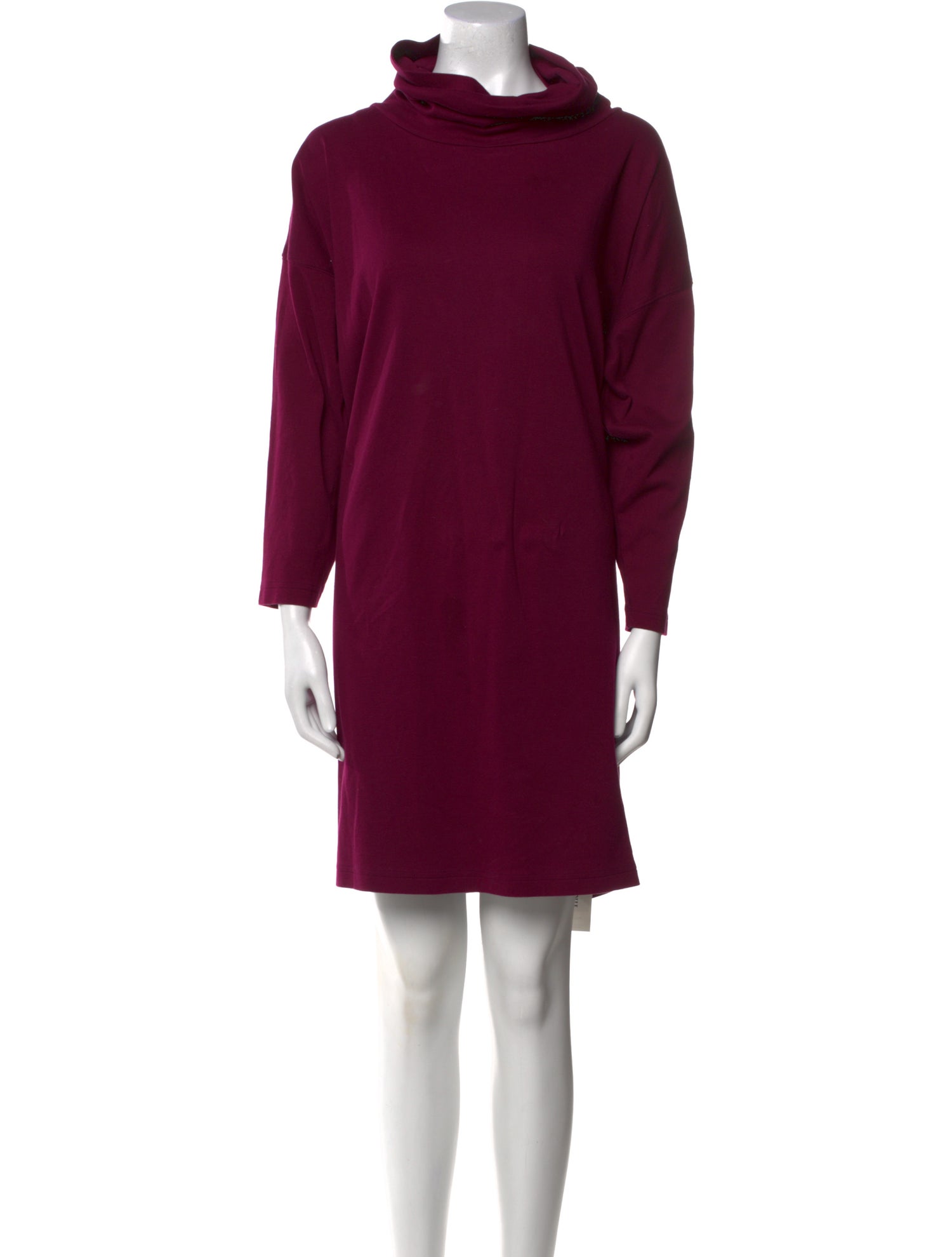 Eskandar Turtleneck Knee-Length Dress