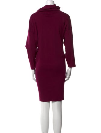 Eskandar Turtleneck Knee-Length Dress