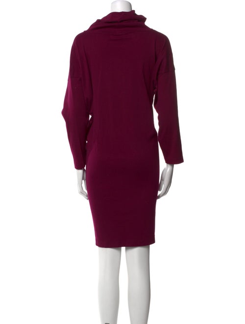 Eskandar Turtleneck Knee-Length Dress