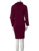 Eskandar Turtleneck Knee-Length Dress