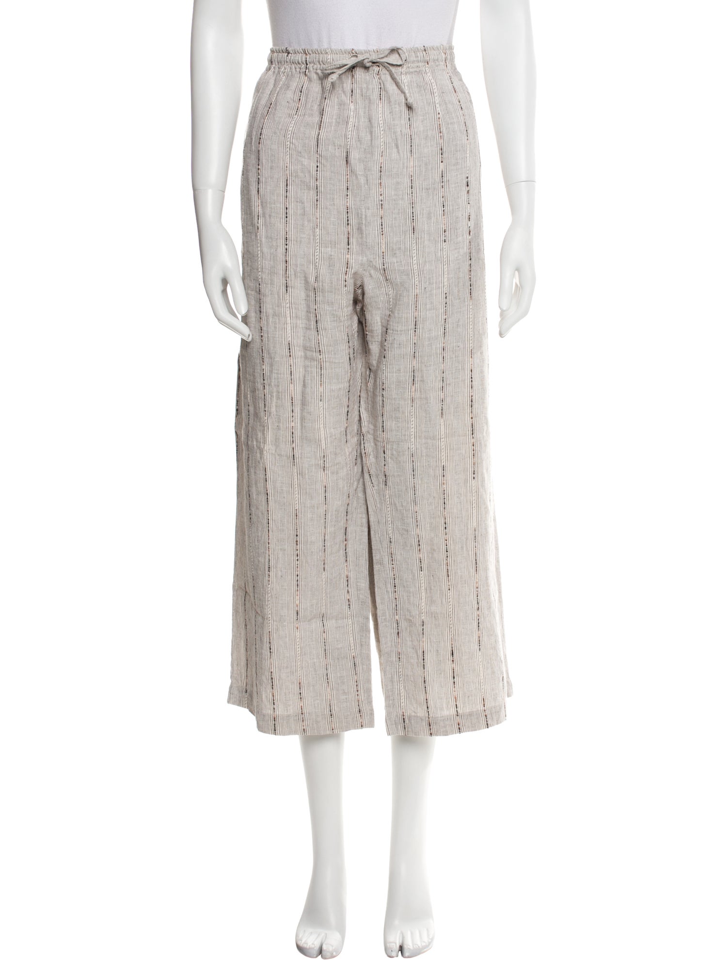 Eskandar Linen Striped Sweatpants