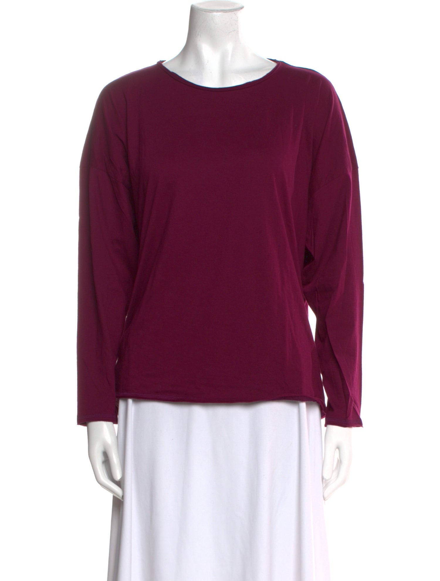 Eskandar Scoop Neck Long Sleeve Sweatshirt