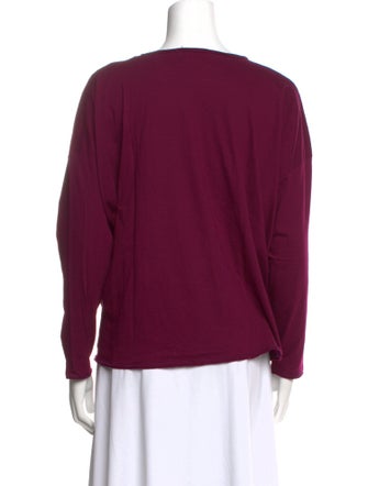 Eskandar Scoop Neck Long Sleeve Sweatshirt