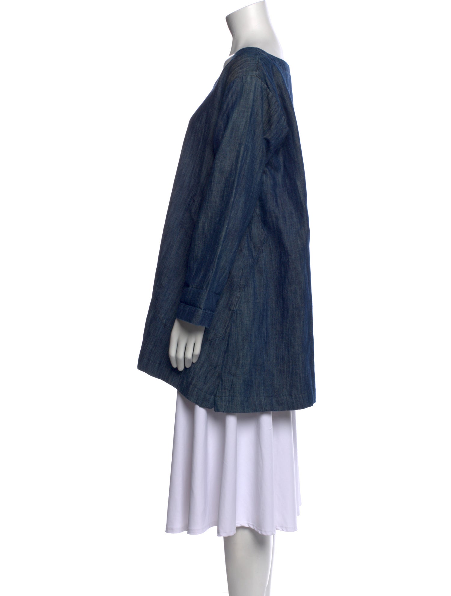 Eskandar Scoop Neck Long Sleeve Tunic