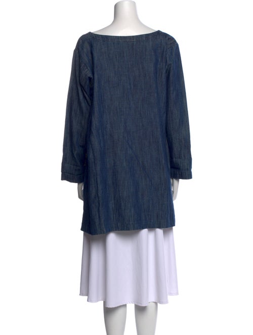 Eskandar Scoop Neck Long Sleeve Tunic
