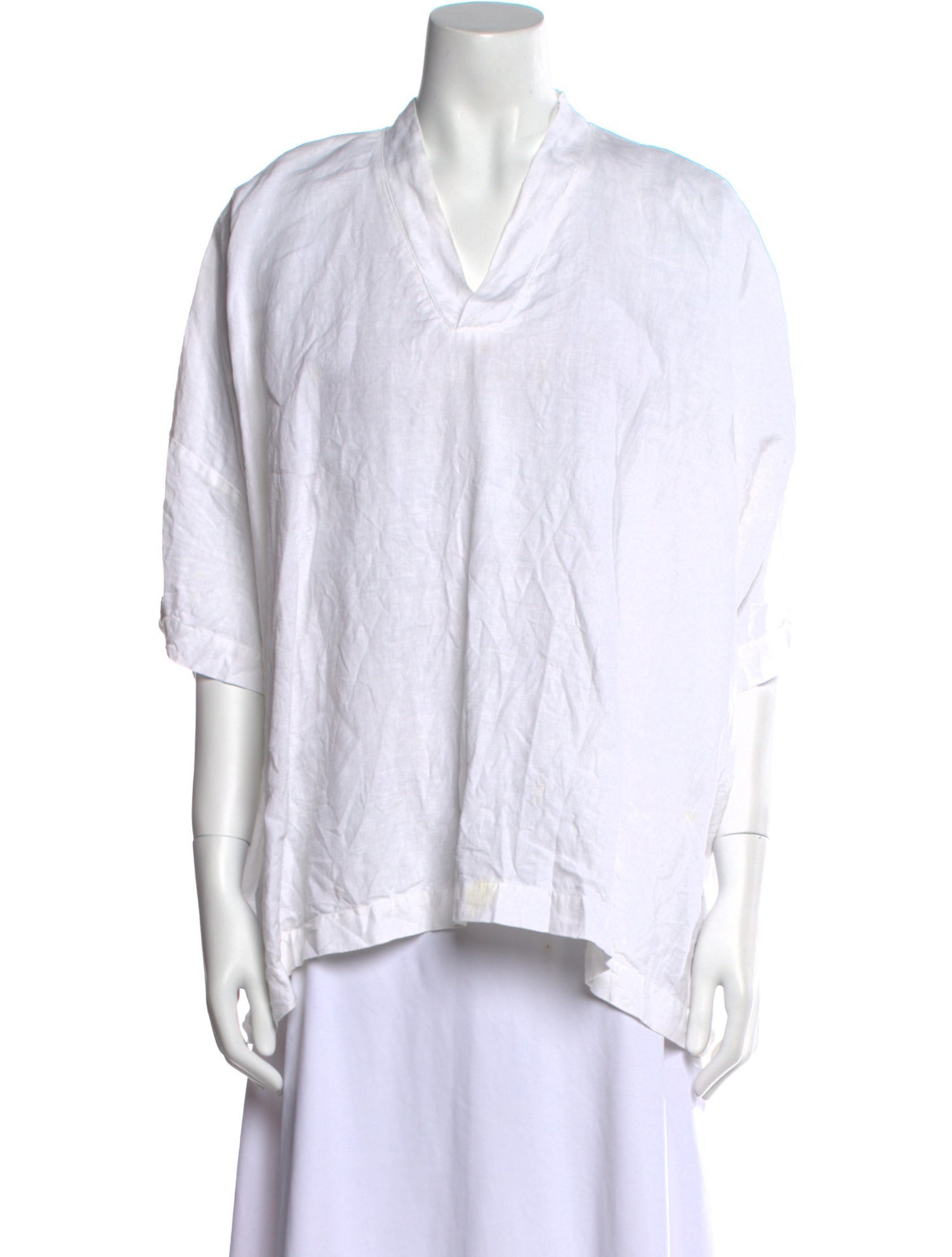 Eskandar Linen V-Neck Tunic