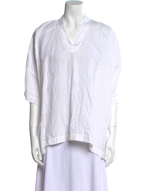 Eskandar Linen V-Neck Tunic