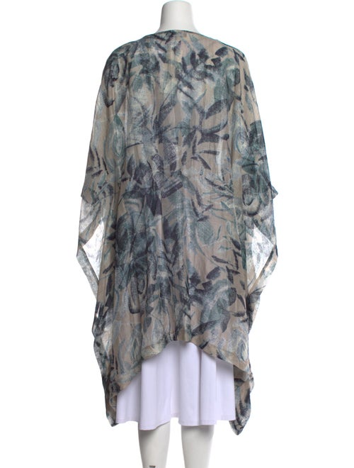 Eskandar Printed Scoop Neck Tunic