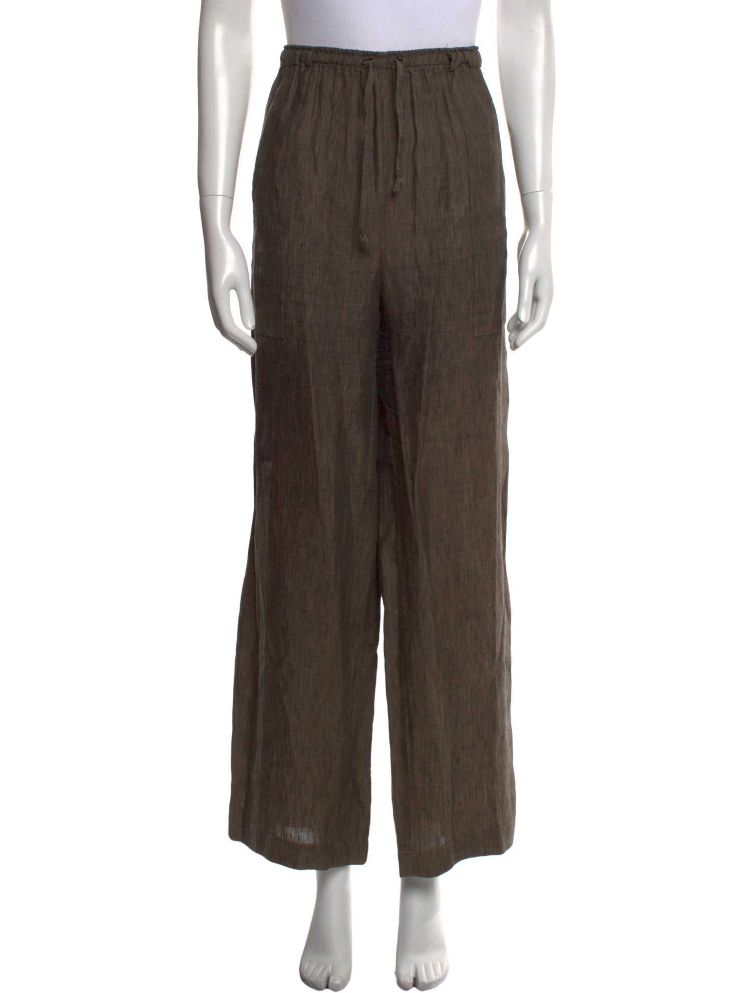Eskandar Linen Wide Leg Pants