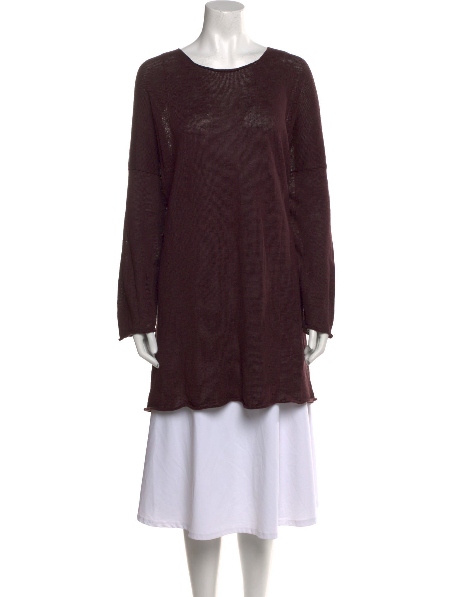 Eskandar Linen Scoop Neck Tunic