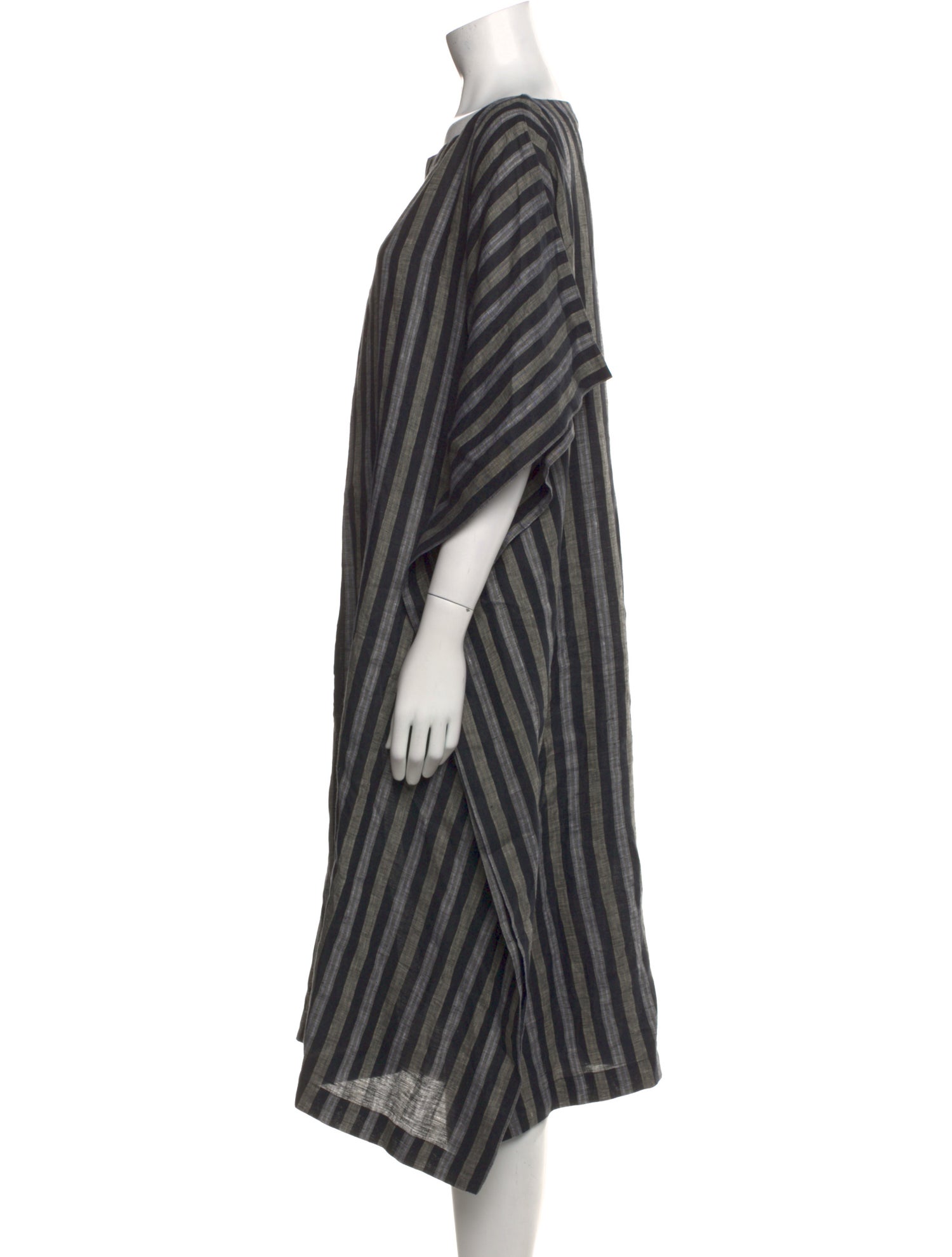 Eskandar Linen Midi Length Dress