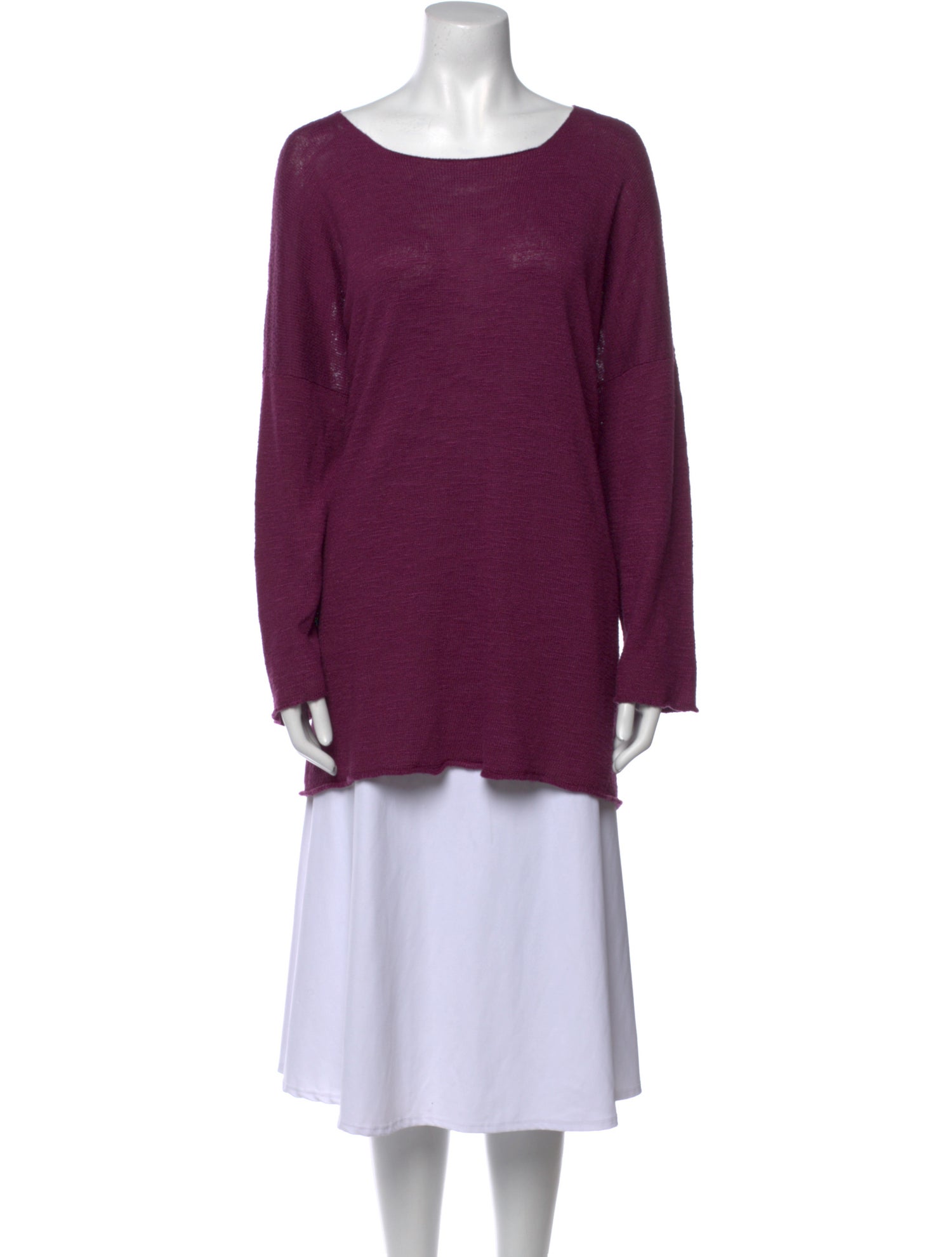 Eskandar Linen Scoop Neck Tunic