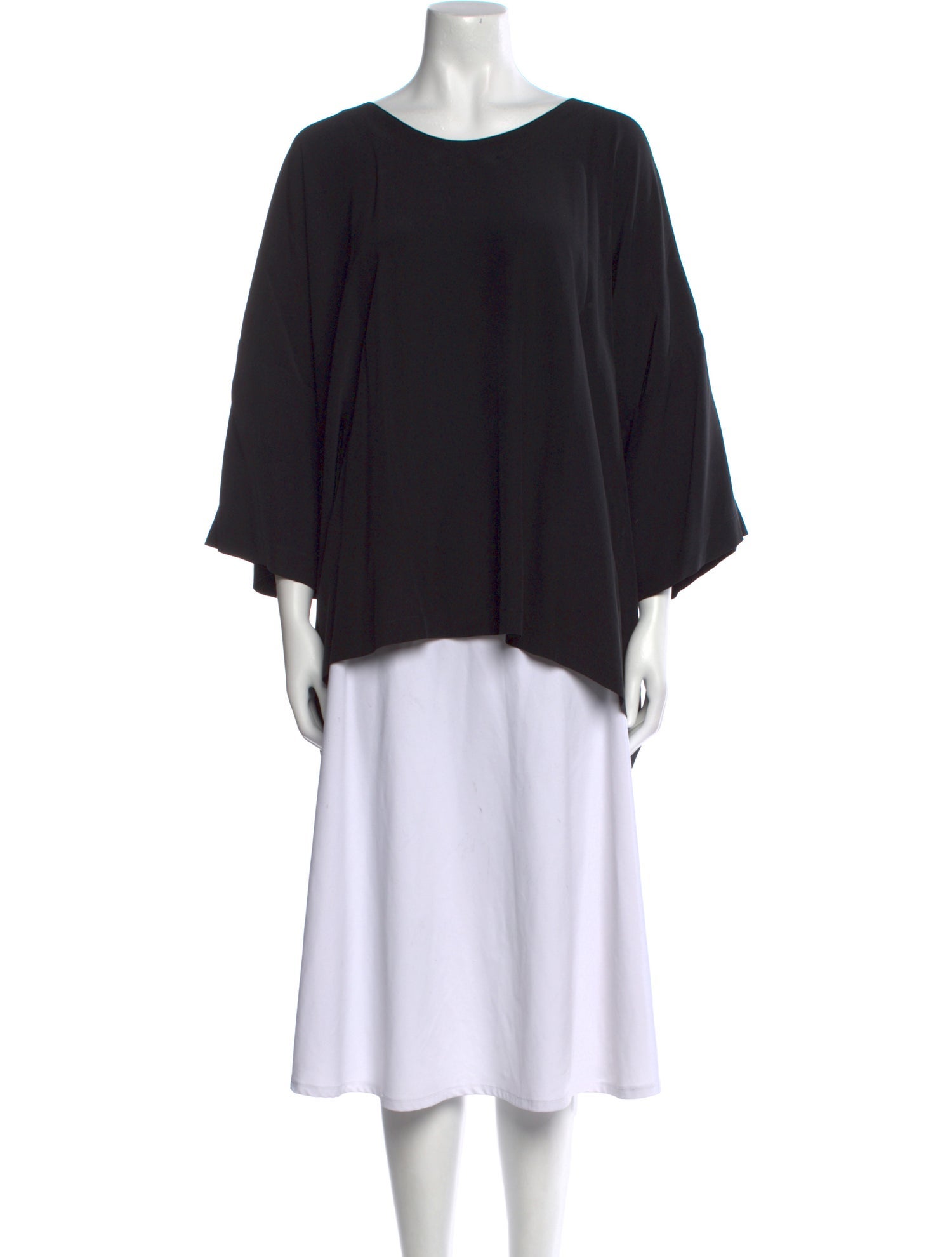 Eskandar Linen Bateau Neckline Blouse