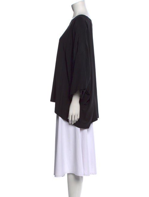 Eskandar Linen Bateau Neckline Blouse