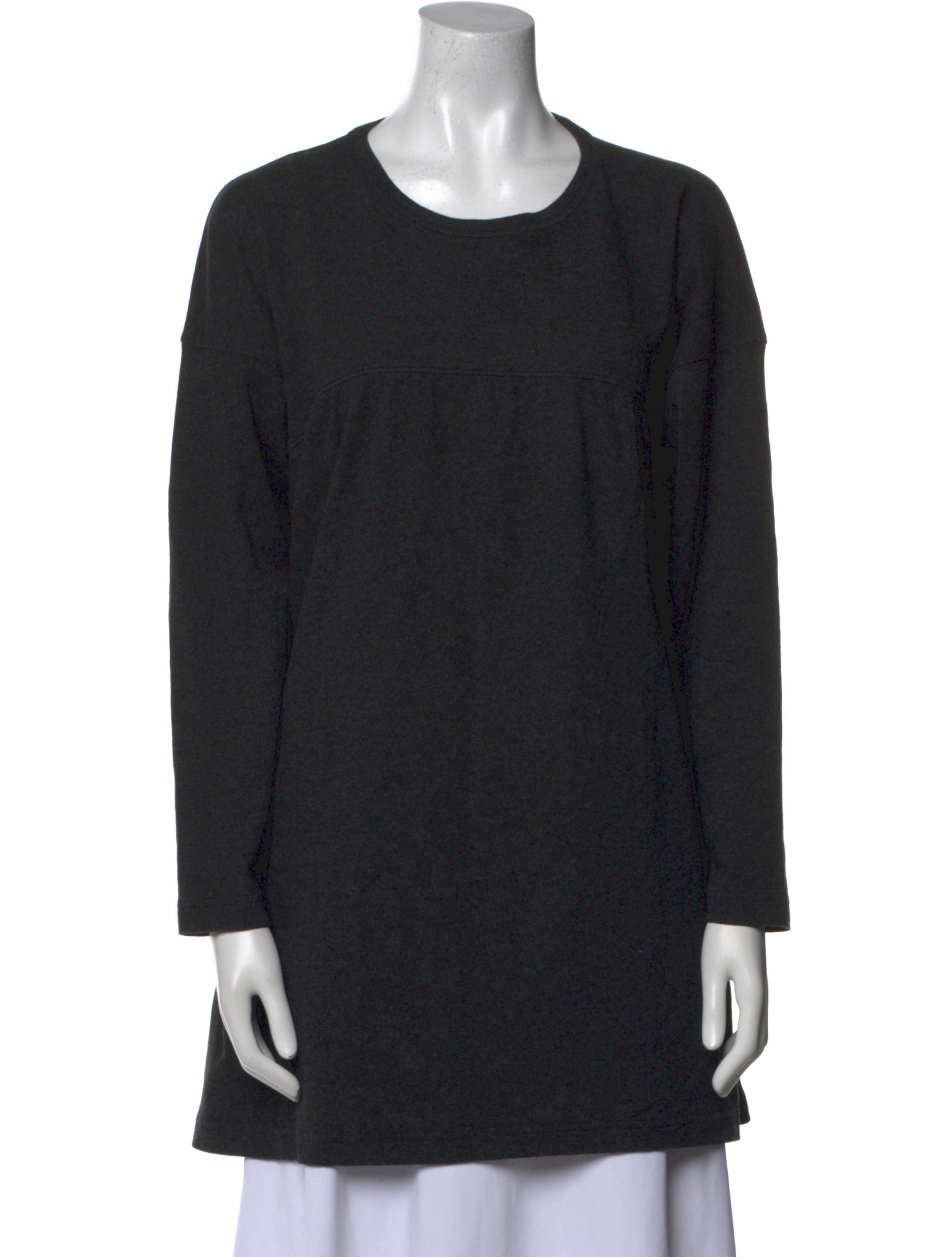Eskandar Crew Neck Long Sleeve Tunic