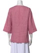 Eskandar Linen Bateau Neckline Blouse